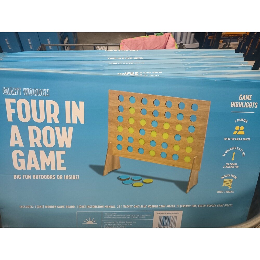 Connect 4 Oversized Giant Game Classic Four-in-a-Row Family Fun